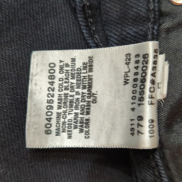 Levi's 505 Straight Leg Jeans - Ladies Size 10M - Black - Picture 7 of 7